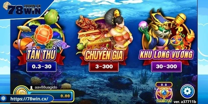 Lựa chọn bàn bắn cá 78WIN mang đến cơ hội nhận thưởng lớn